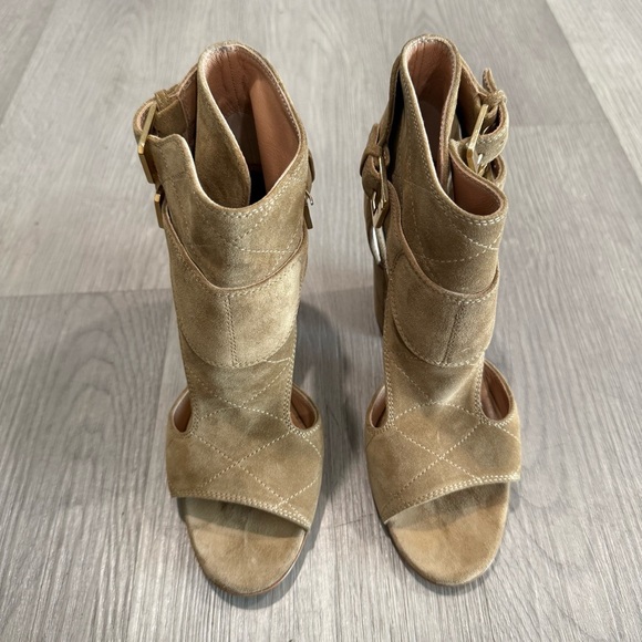 Laurence Dacade Rush Cutout Suede Open Toe Heeled Sandals 7.5 - Picture 4 of 10